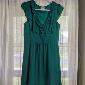 Emerald green dress